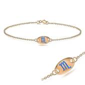 Rose Gold Plated Scorpio Silver Bracelet BRS-148-RO-GP